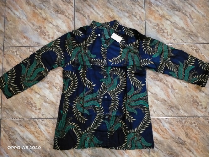 Atasan Tradisional Wanita - Blouse Kancing/blus Batik Wanita Ori Batik Pekalongan