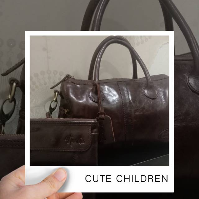 dompet anantio kulit sapi asli PL good condition