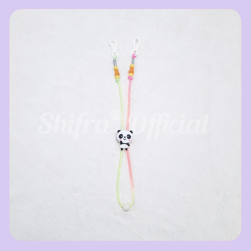 Shifra Tali Gantung Masker Anak Leher Hiasan Stopper Bear Car Fish Strawberry