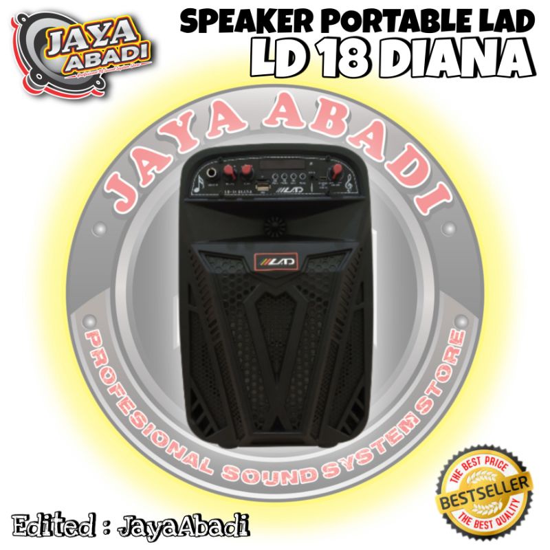 SPEAKER PORTABLE 6.5 INCH LAD LD 18 DIANA ORIGINAL