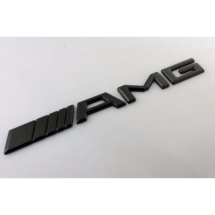 Stiker Logo AMG 3D Bahan Metal Untuk Mercedes C-Class E-Class C63