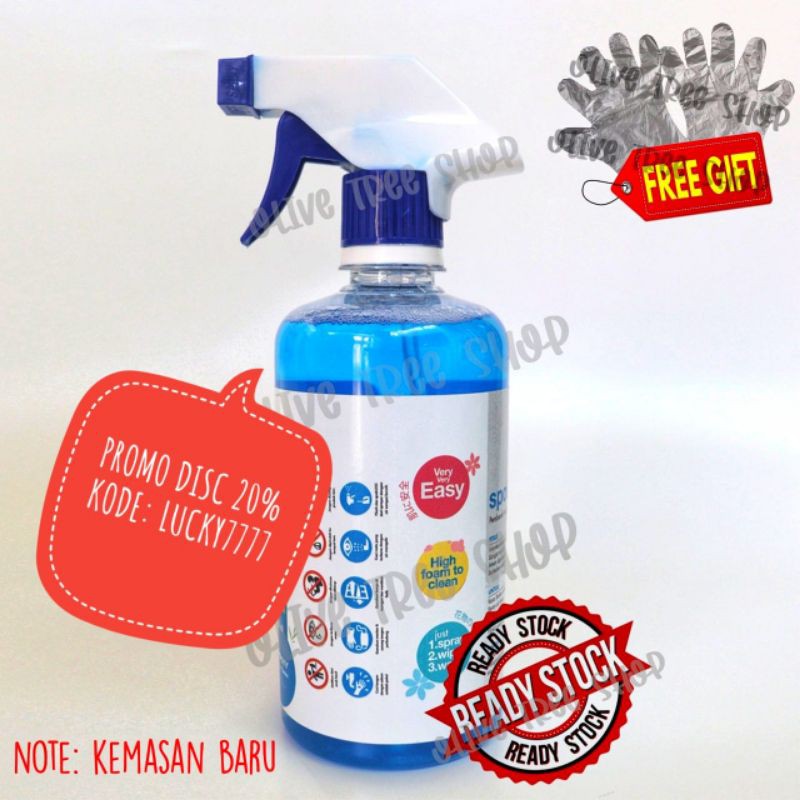 Spotless pembersih noda kerak air paling bandel 500ml  Original 100% (include sprayer) packing dus