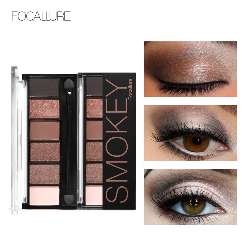 FOCALLURE 9 Colors Shimmer Matte Eyeshadow Palette  (100% Original, BPOM Certified)