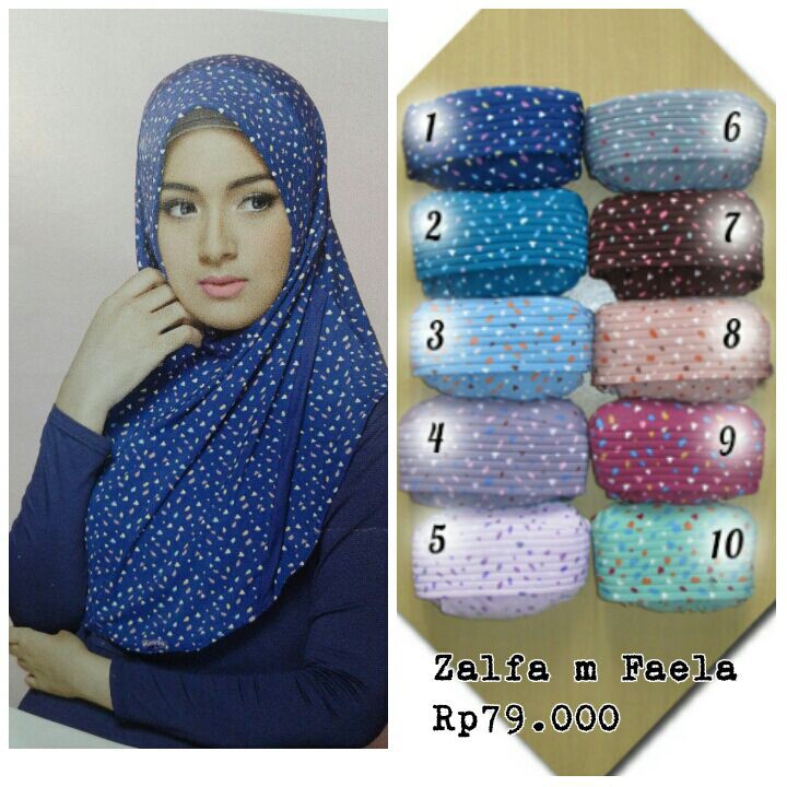 ELZATTA Bergo Zalfa M Faela Hijab Jilbab Instan Kerudung Asli Terbaru