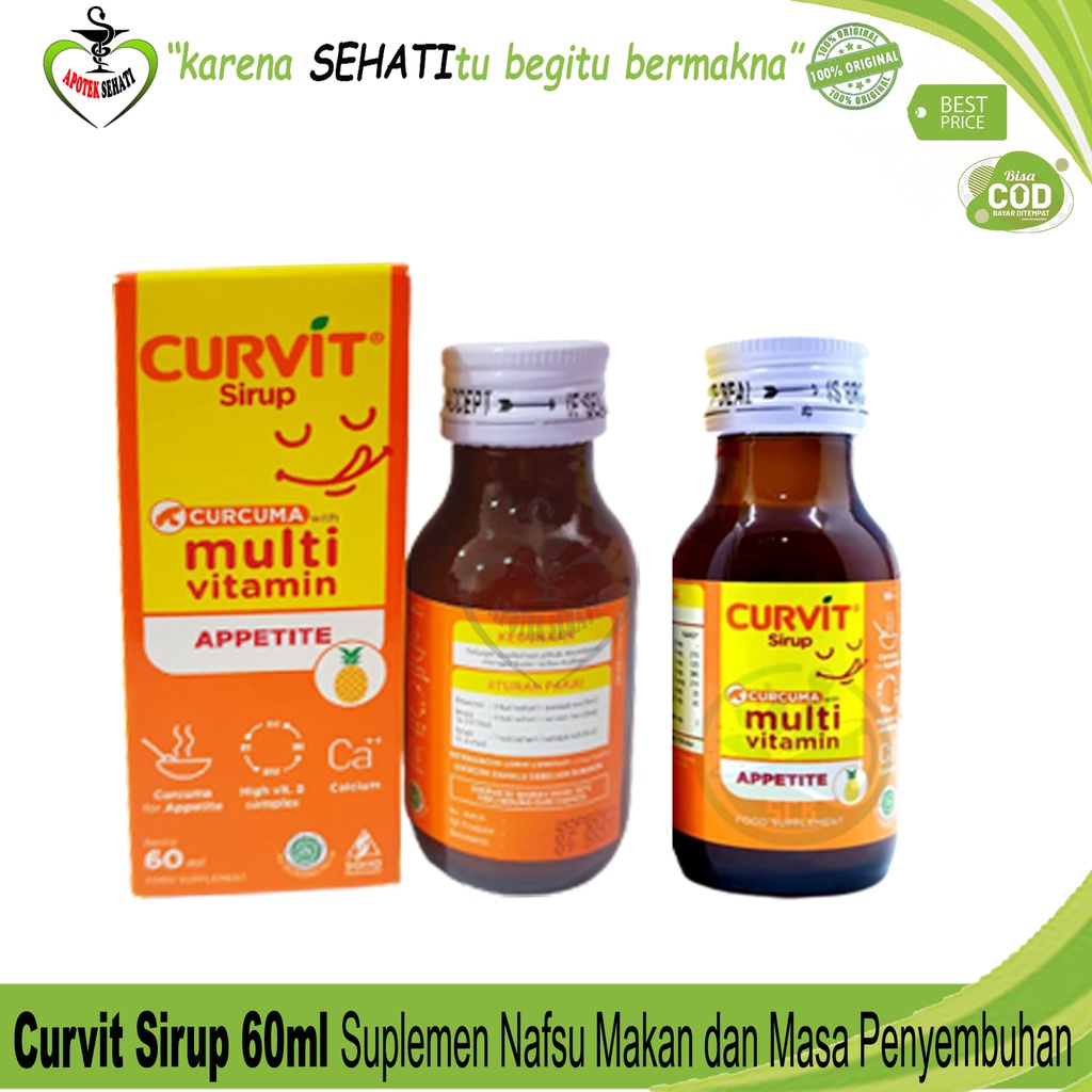 SOHO Curvit Syrup dan Emulsion Multivitamin Penambah Nafsu Makan Anak