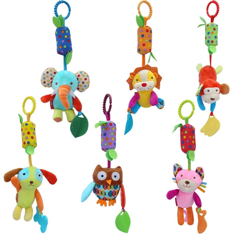 Mainan Rattle Gantung Stroller Bayi Bentuk Boneka Plush Mainan Rattle Gantung Stroller Bayi Bentuk Boneka Plush