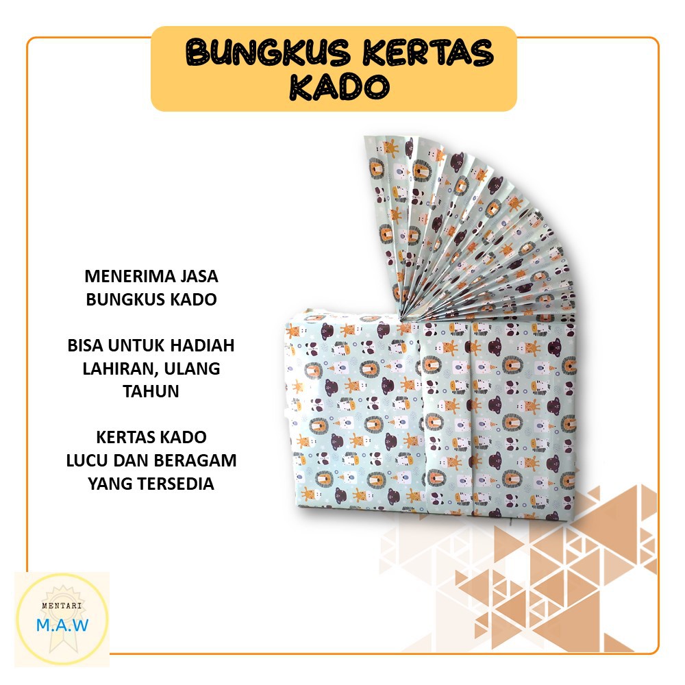 

ORIGINAL Bungkus Kertas Kado Lahir (FREE BUBBLE WRAP)