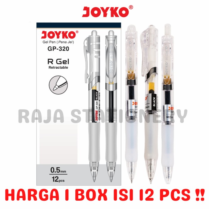 

JOYKO GEL PEN RGEL PENA PULPEN JOYKO CETEK R-GEL GP-320 1 BOX 12 PCS