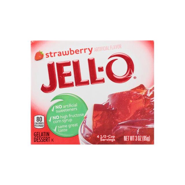 

Jello Strawberry Gelatin Bubuk gelatin Jelly Agar Pudding Rasa Stoberi