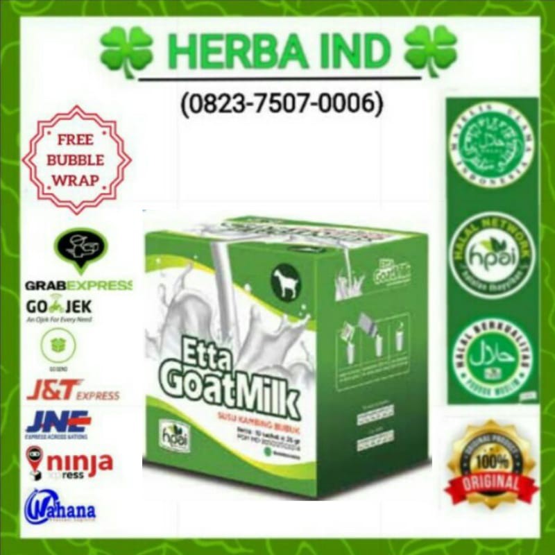 

Etta Goat Milk HPAI (susu kambing bubuk)