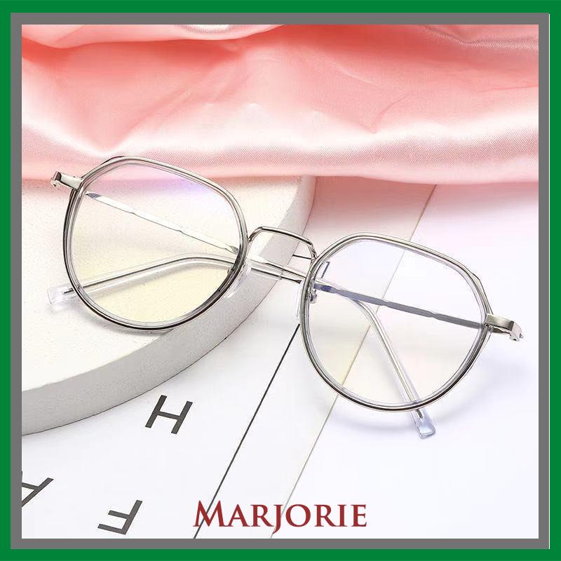 Frame Kacamata Fashion Wanita Anti Radiasi Korean Kaca Mata Radiasi Bulat Eyeglasses-MJD