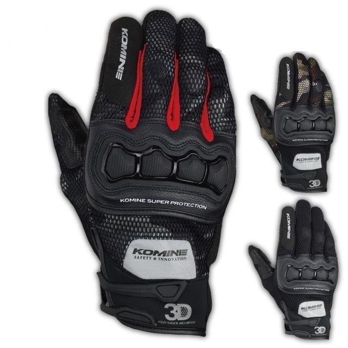 Sarung Tangan Motor Gloves Komine GK 215 ORIGINAL GK215 GK-215 Full Protector