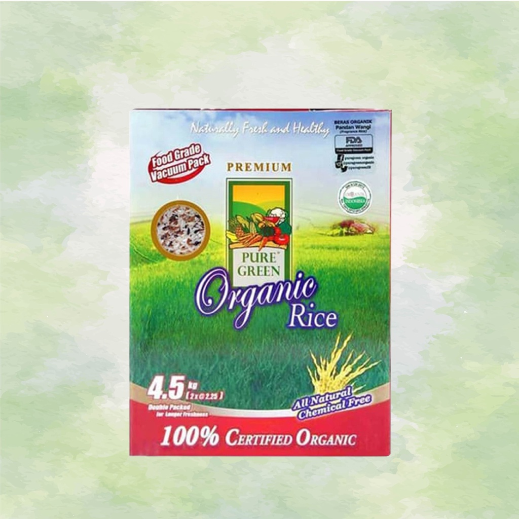 

Puregreen Organic Rice Multi-Ethnic 4.5 Kg