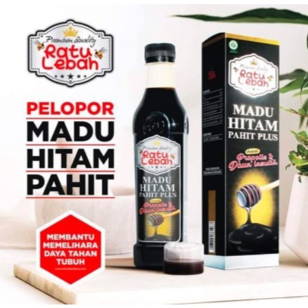 Ratu Lebah Madu Hitam Pahit Asli Original
