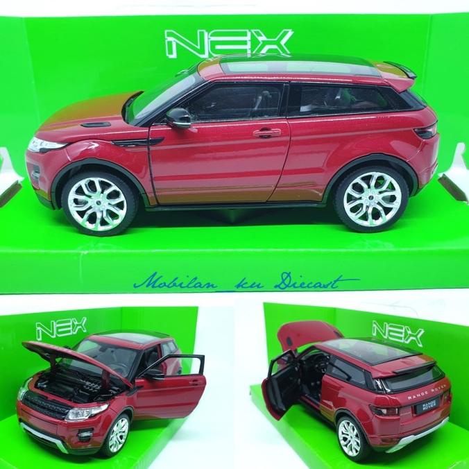 Diecast Land Rover Range Rover Evoque Welly Nex 1:24 Merah