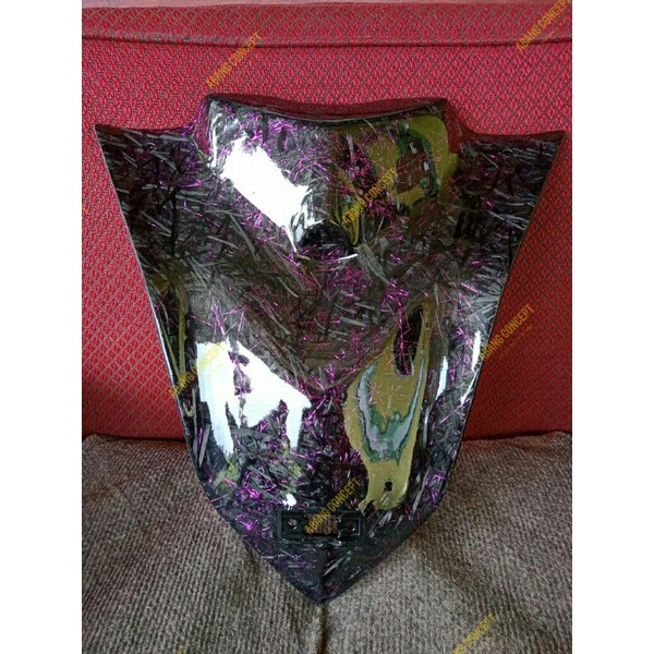 ORIGINAL DASI ALLNEW AEROX CARBON KEVLAR FORGED VENOM METALIK UNGU