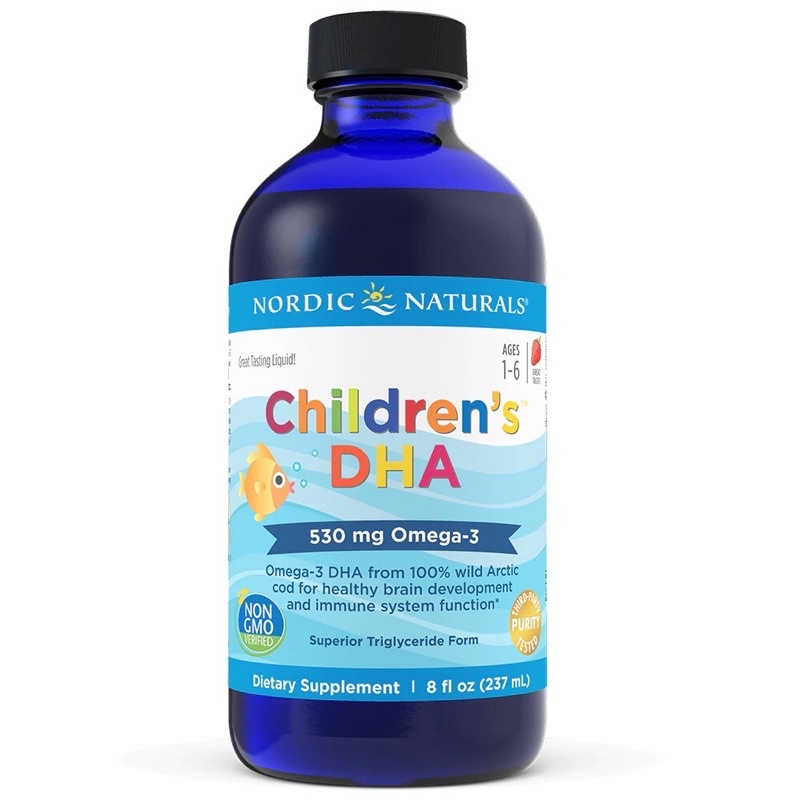 Nordic Children'S Dha Strawberry Syrup 237ml / Nordic Naturals Children DHA Strawberry 237ml ( Botol