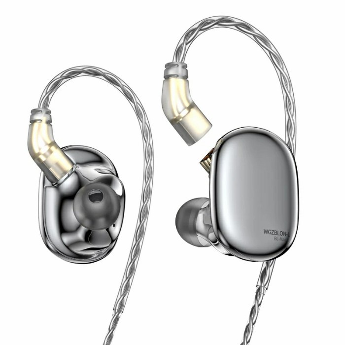 BLON BL-Max with Mic Earphone Carbon Lightweight Dual Dynamic Driver