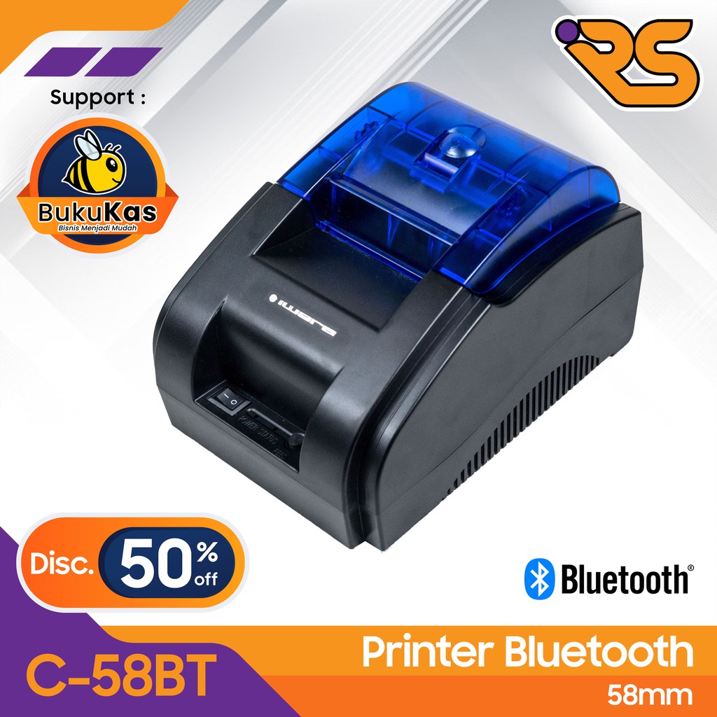 Printer Bluetooth C58BT SUPPORT MOKA POS / PRINTER BLUETOOTH KASIR / Printer Iware Bluetooth