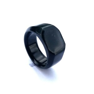 Natural Ring Cincin Giok Black Jade Aceh Terapi Model Segi