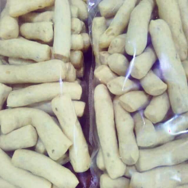 Cemilan getas/kletek ikan belinyu bangka