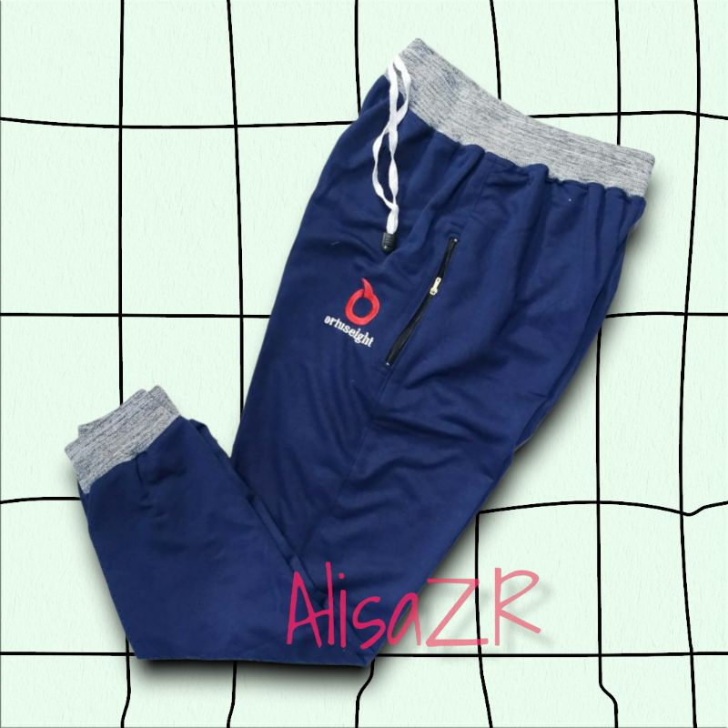 Trening Panjang Jogger pants pinggang kolor