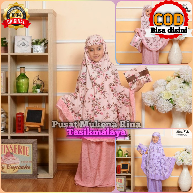 NEW MOTIF - Mukena Anak Rayon Bali Keira 2-14 Tahun Original
