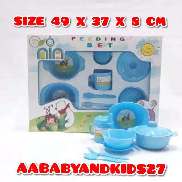 SET ALAT MAKAN BAYI NIA BESAR-FEDDING SET MAKAN NIA JUMBO-TEMPAT MAKAN BAYI NIA BESAR-FEDDING NIA