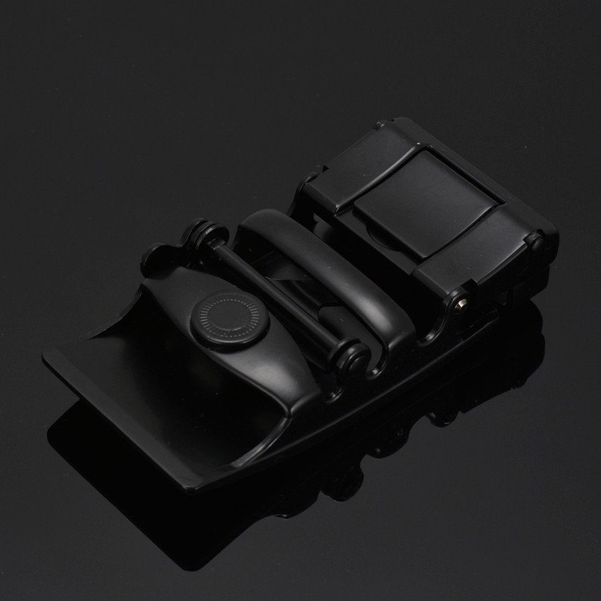 Rhodey Tali Ikat Pinggang Kulit Luxury dengan Automatic Buckle - GSPR - Black