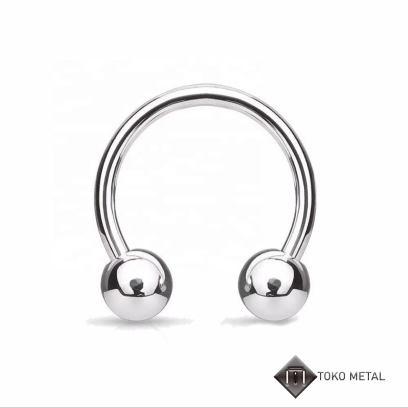 Anting 100% Titanium Piercing Rossi/C Kualitas Tinggi Anti Karat Pria &amp; Wanita [ Toko Metal ]