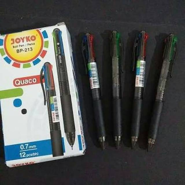 

Pulpen 4 warna joyko quaco BP-213 LUSIN