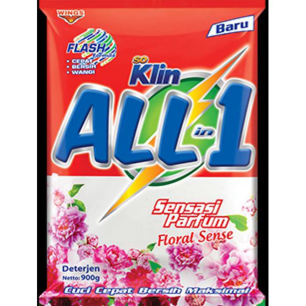So Klin Deterjen Bubuk  All In 1 Floral 900Gr