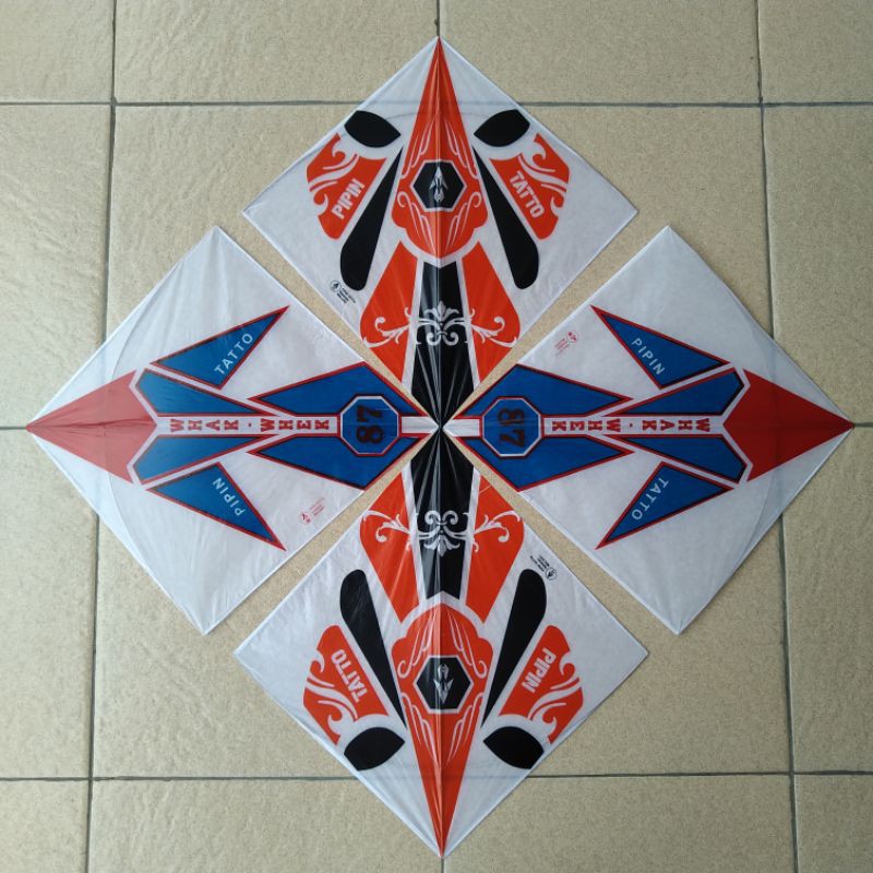 [MIN 30 PCS] Layangan Sukhoi Super Turnamen PIPIN TATTO FULL PETUNG