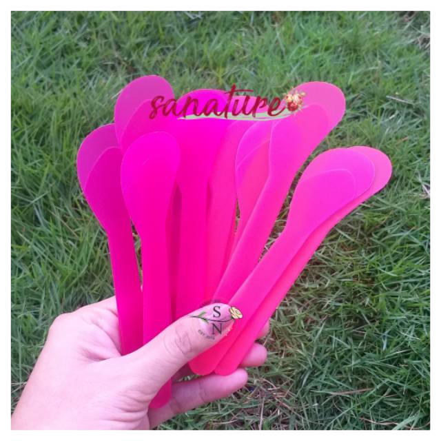 SPATULA MASKER PLASTIK KUAS MASKER