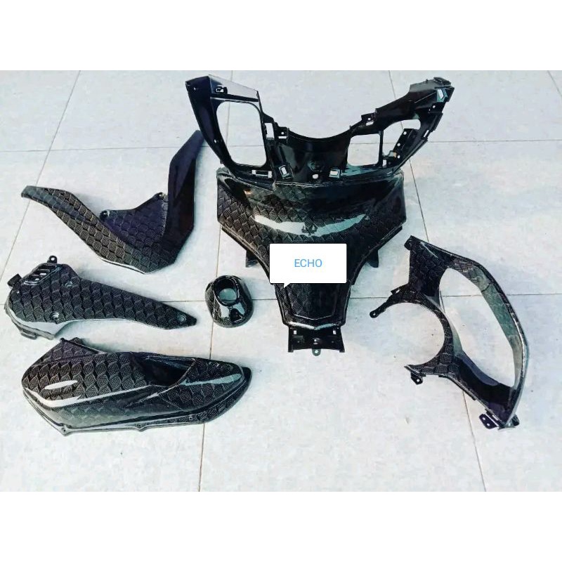 PAKETAN CARBON KEVLAR ASLI PCX 160 TERMASUK PART ORIGINAL AHM HONDA