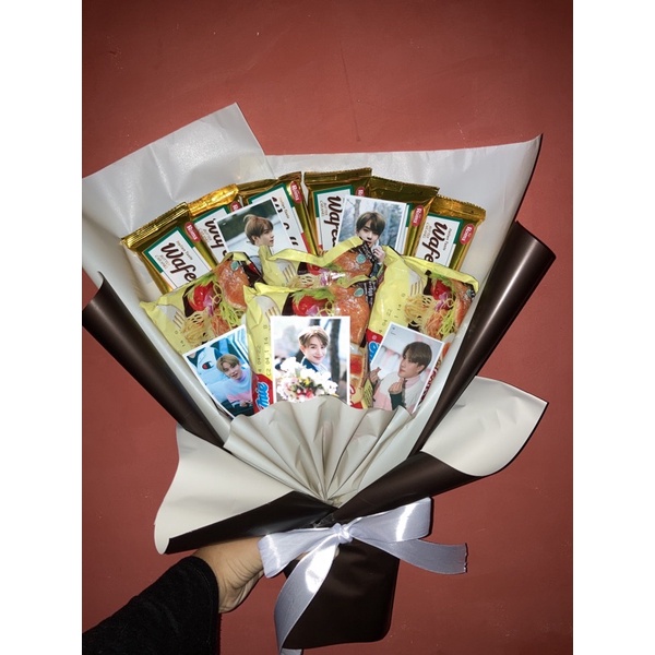 Buket snack foto idol