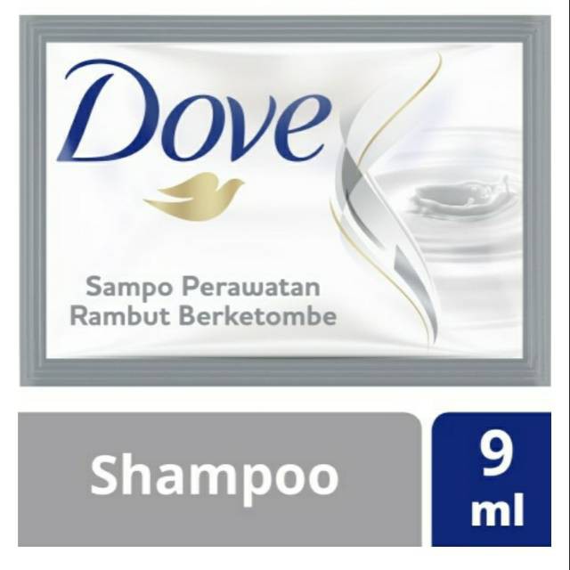 Dove shampo 9ml renteng isi 12 sachet