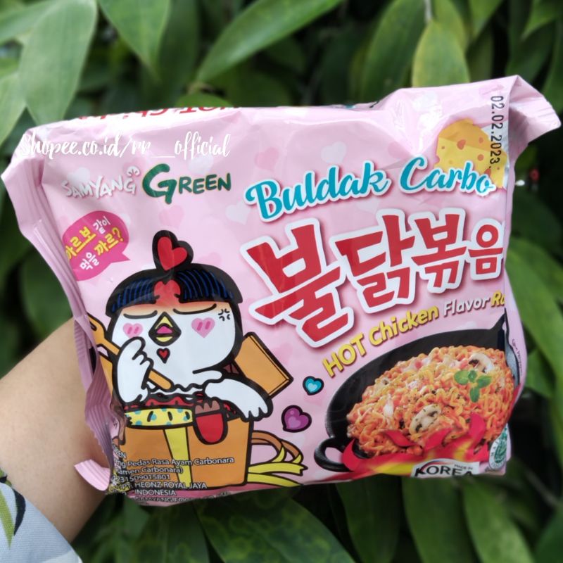 

Samyang Carbo Pink Korean Asli Carbonara Pasta Creamy Gurih Lezat