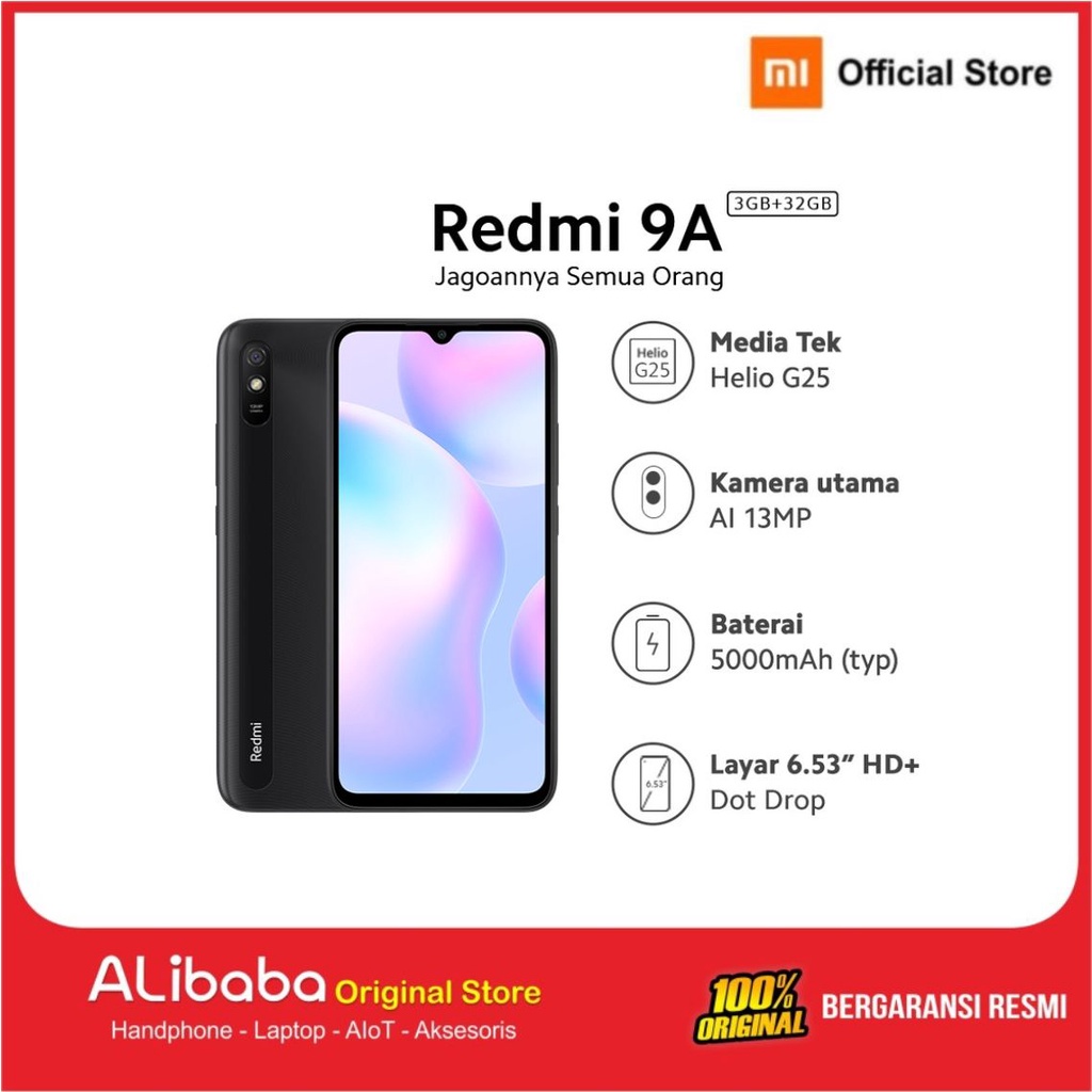 Redmi 9A (2GB+32GB) / (3GB+32GB) Garansi Resmi-1