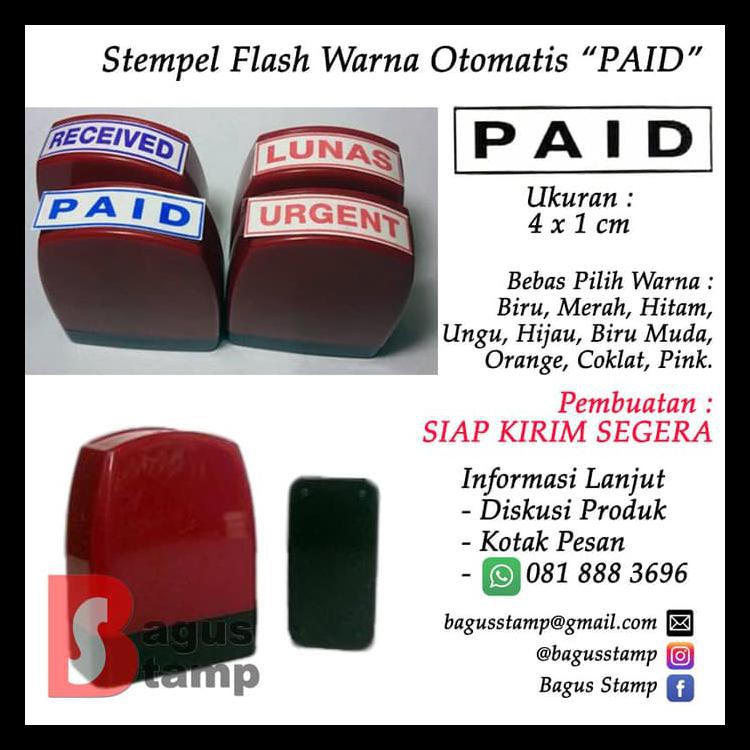 

Hot Product Stempel Paid Warna Otomatis Flash Terjamin