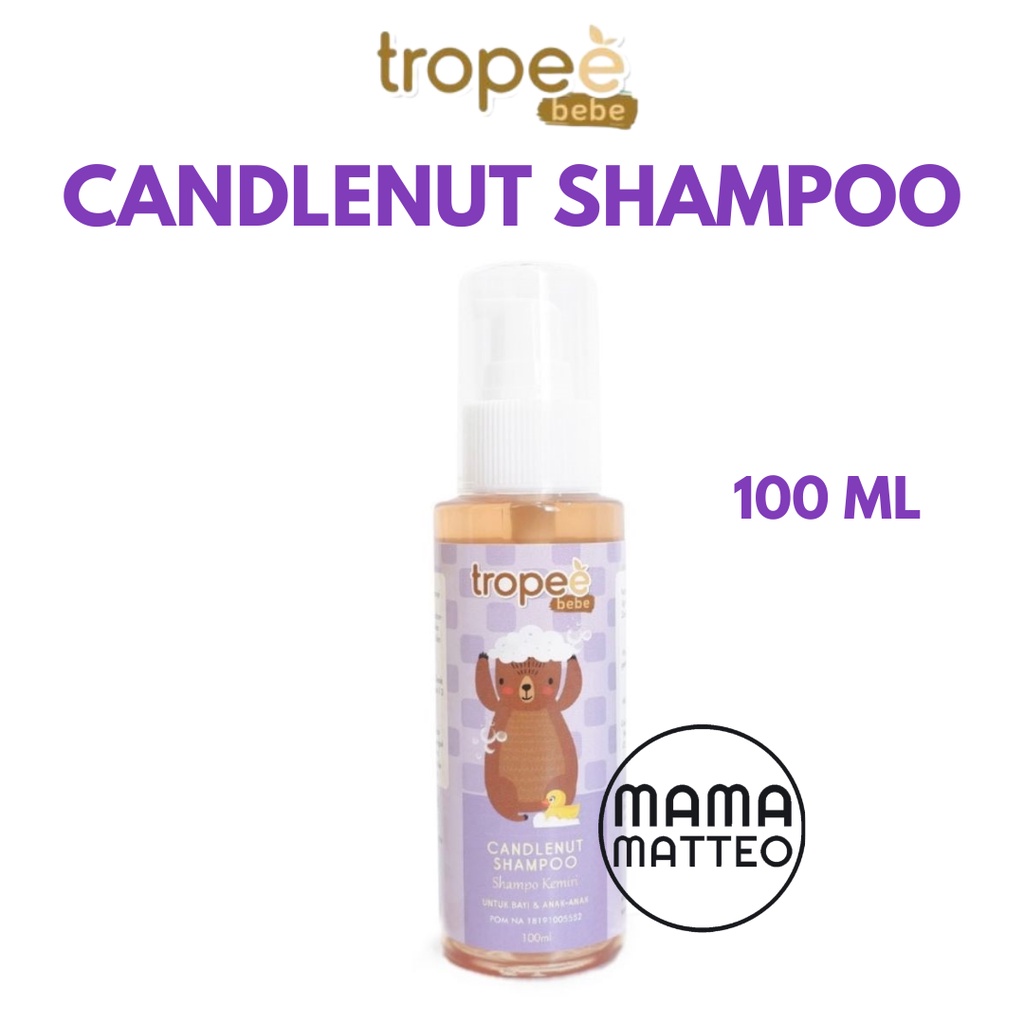 Tropee Bebe Candlenut Oil Sampo Shampoo Minyak Kemiri Hair Lotion Original &amp; Winter Sky 100ml / BANDUNG