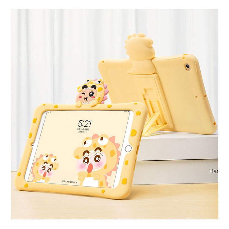 Case Pelindung Bahan Silikon Motif Kartun Untuk Ipad Air 4 9.7 Mini 5 6 Tablet