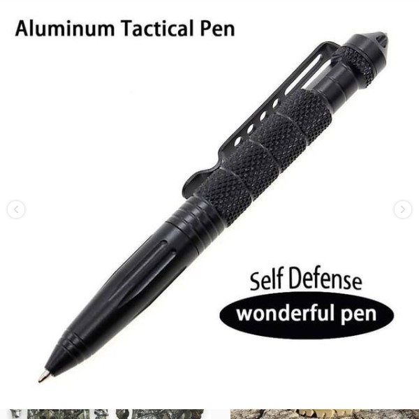 Pulpen Pemecah Kaca Aluminium Tactical Pen Glass Breaker