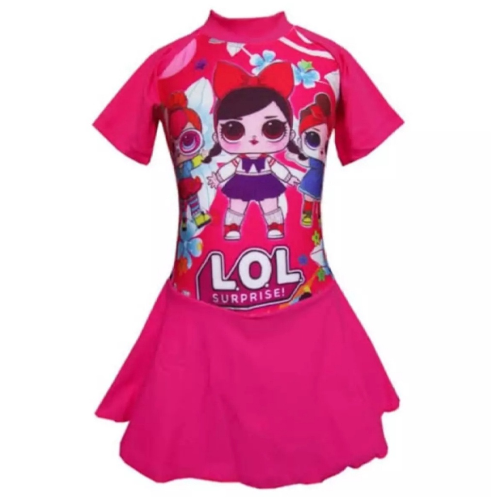 BAJU RENANG ROK CELANA ANAK PEREMPUAN USIA 1-10 THN