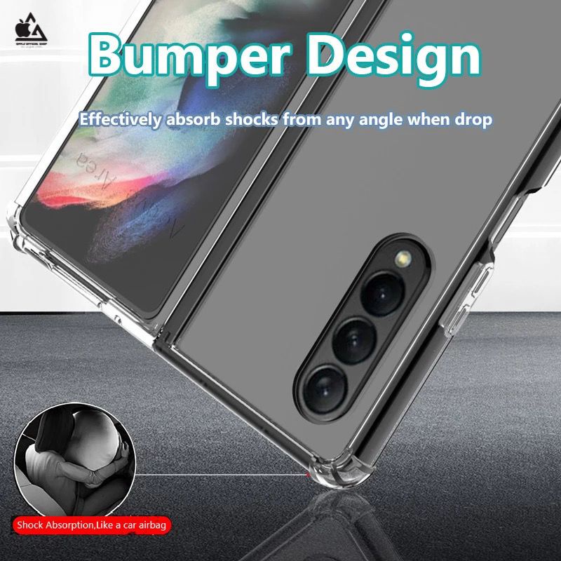 SAMSUNG GALAXY Z Fold 4 5G Z Flip 4 5G  Z FOLD 3 5G Z FLIP 3 5G ANTI CRACK CLEAR CASE SOFTCASE BENING SHOCKPROOF HARDCASE