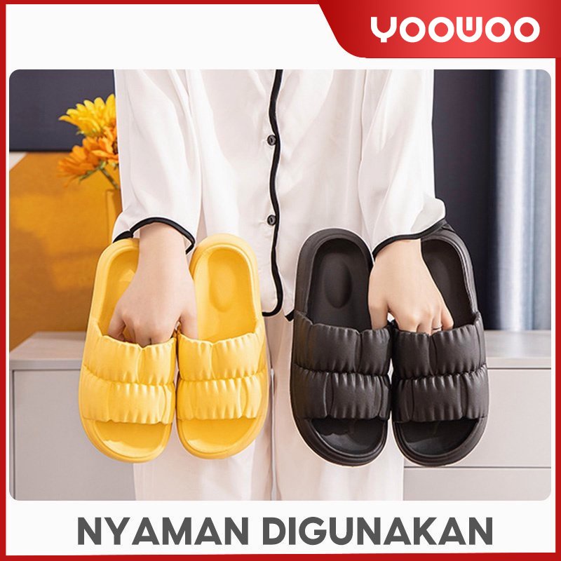 Sandal Rumah / Sandal Wanita Lembut / Sol Tebal /Korean Import Jelly Soft Slipper Anti Slip