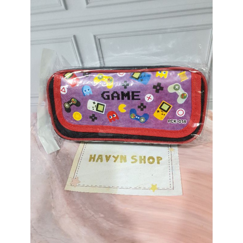 kotak pensil kain TUTUP B T S BT 21/pencil case canvas  B T S BT-21-GAME