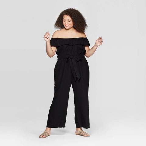 Universal Thread Off Shoulder Jumpsuit Bigsize