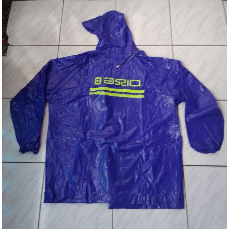 jas hujan bahan  karet axio