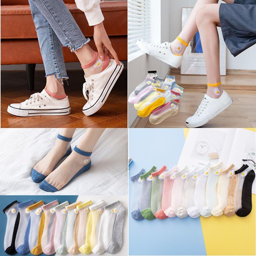 KAOS KAKI WANITA / KAOS KAKI TRANSPARAN KOREA / KAOS KAKI TRANSPARAN WANITA IMPORT